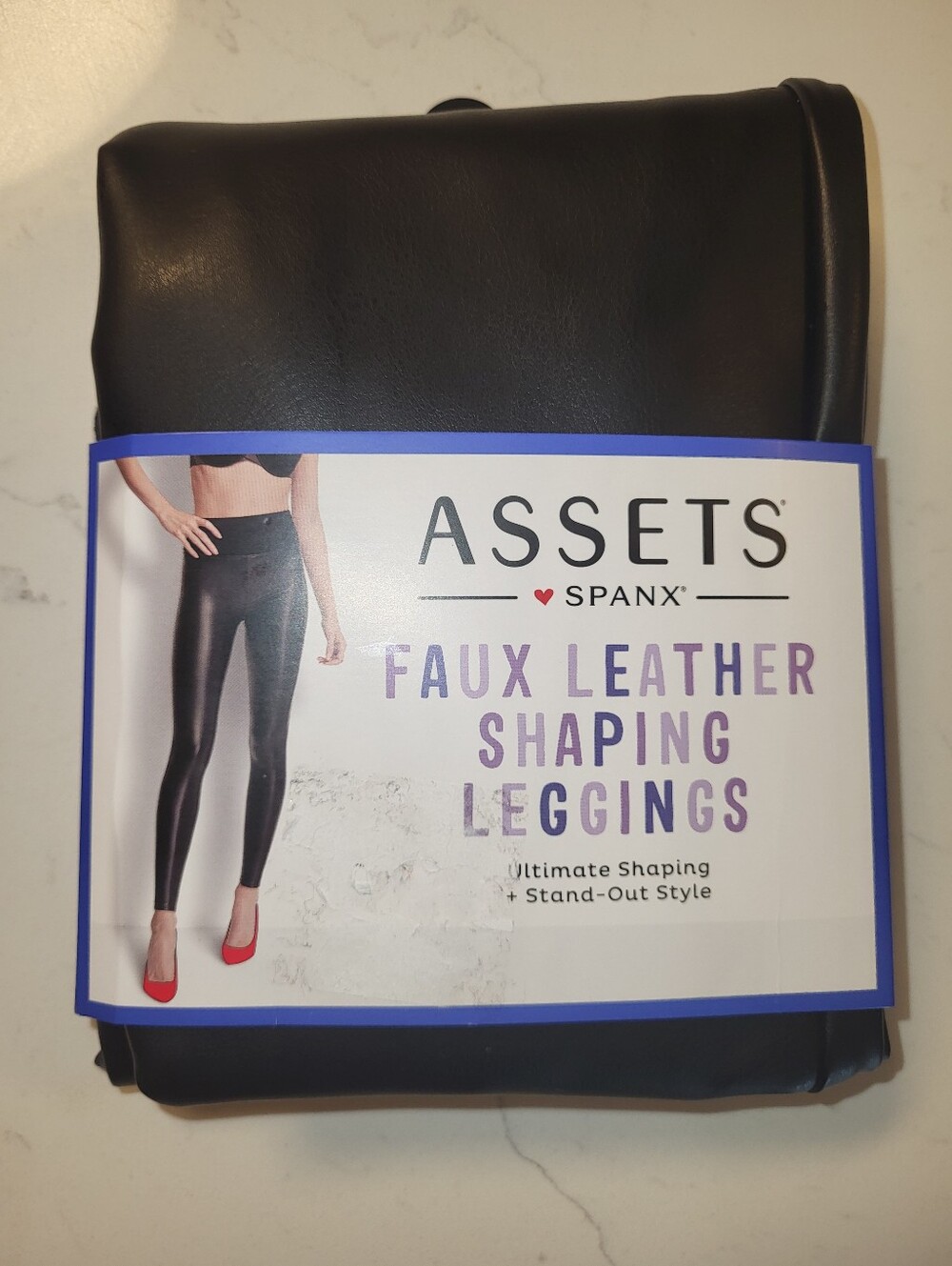 Assets By Spanx Faux Leatger Shaping Leggings NWT Size 1X